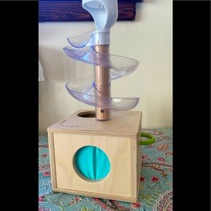 Lovevery drop and roll tower Montessori toy